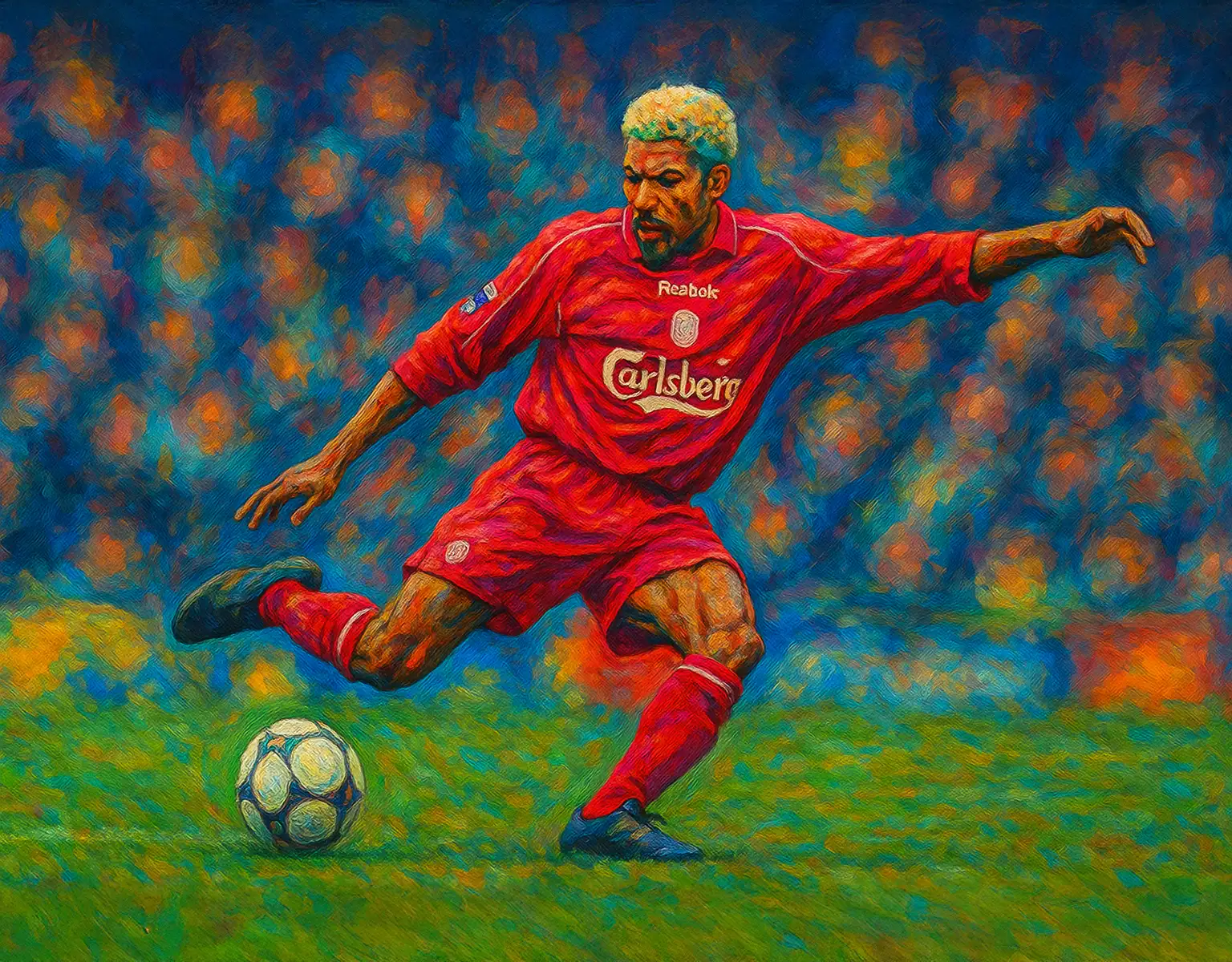 Abel Xavier, playing right-back for Liverpool