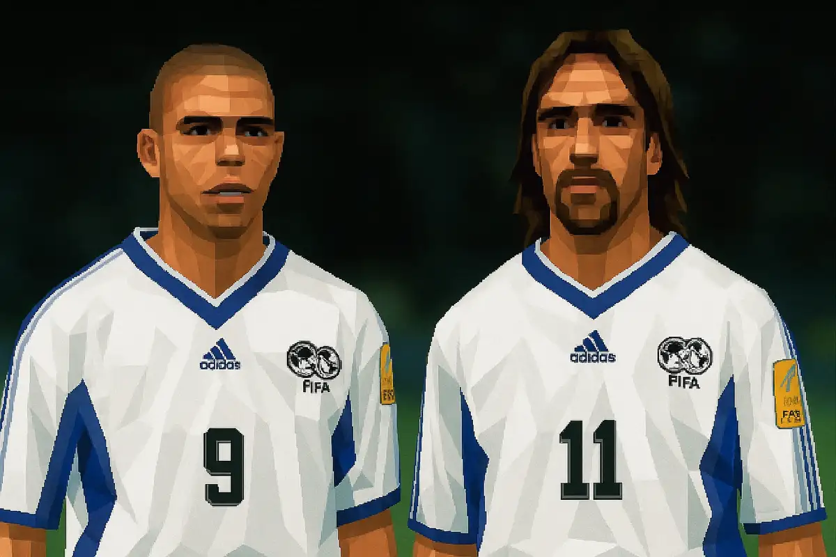 Ronaldo and Batistuta as PES Players